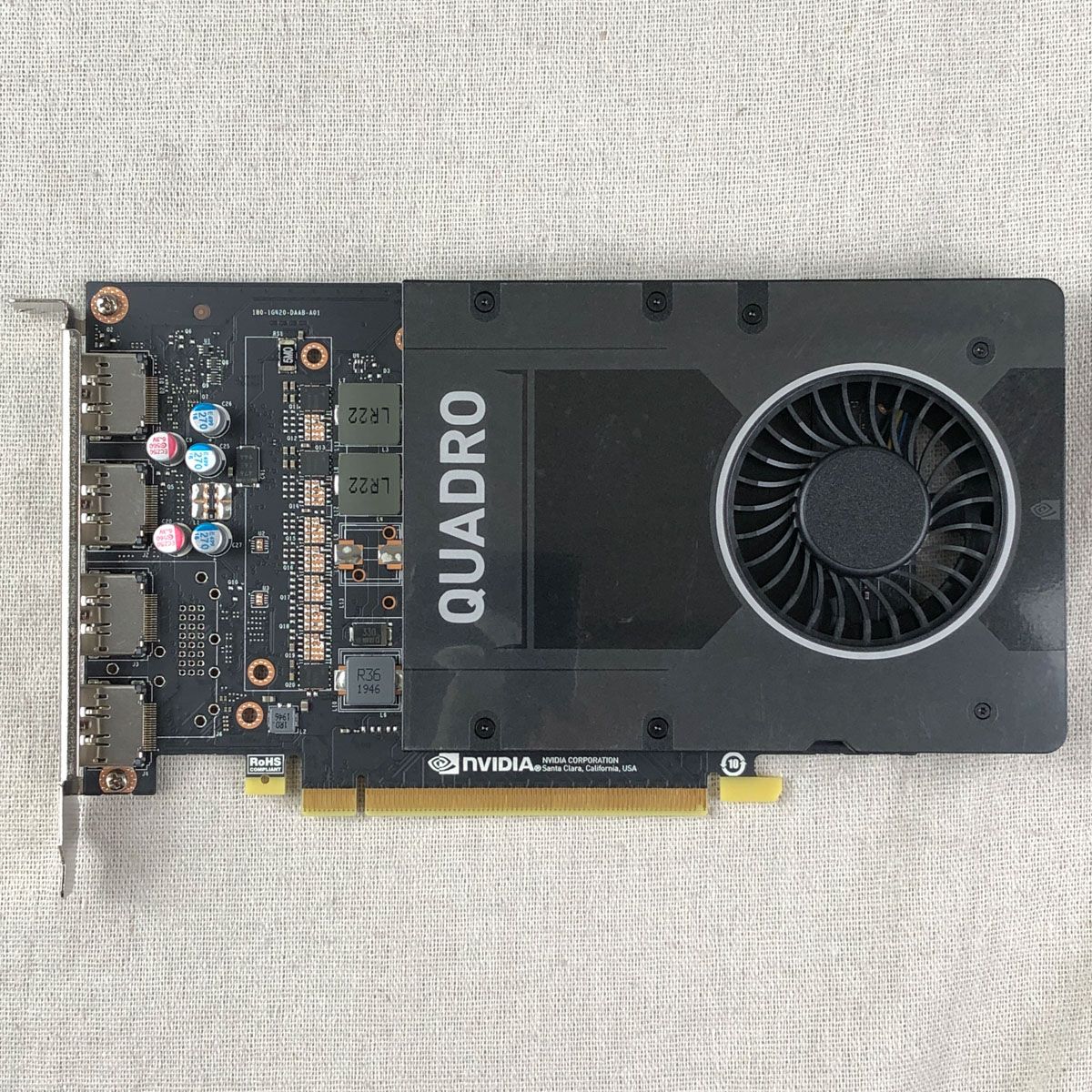 画面出力確認済】GPU グラフィックボード NVIDIA QUADRO P2200（メモリ