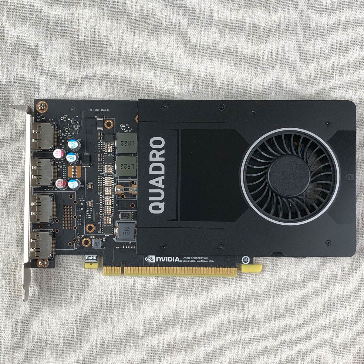 画面出力確認済】GPU グラフィックボード NVIDIA QUADRO P2200（メモリ