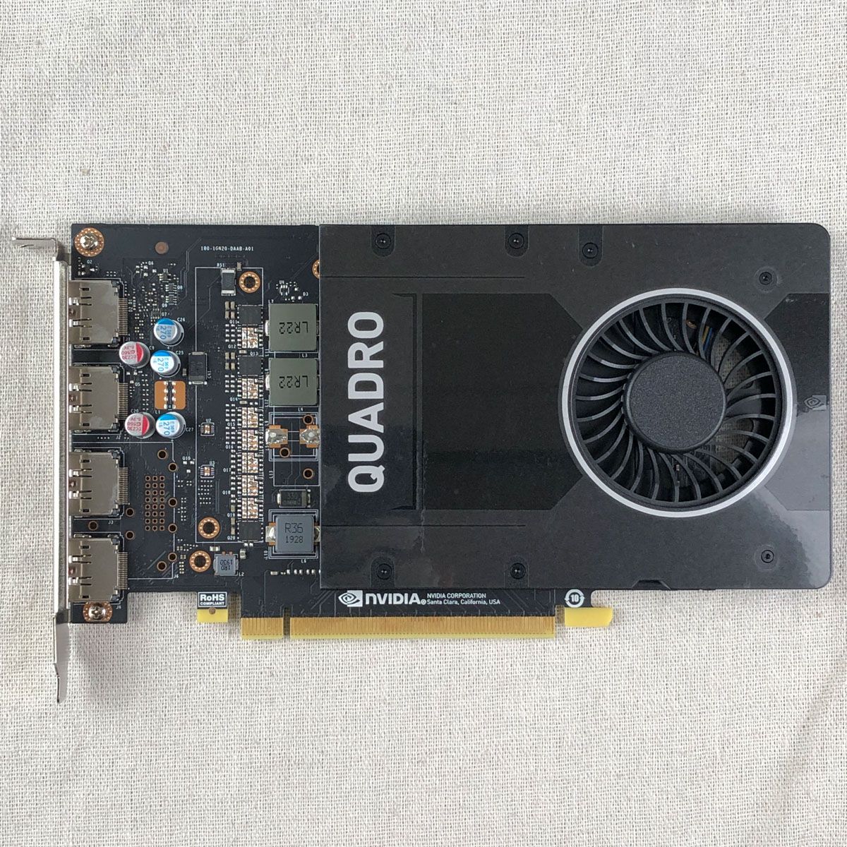 画面出力確認済】GPU グラフィックボード NVIDIA QUADRO P2200（メモリ