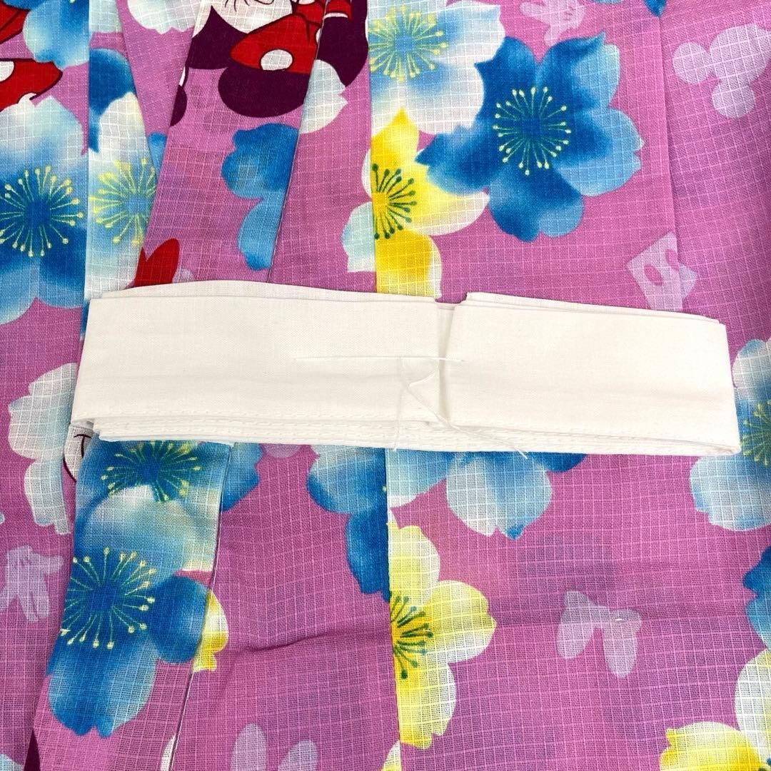  着物と帯 時流 Ys 女の子浴衣 120㎝ ミッキー＆ミニー 綿紅梅 浴衣 浴衣ドレス 着物 浴衣 和小物