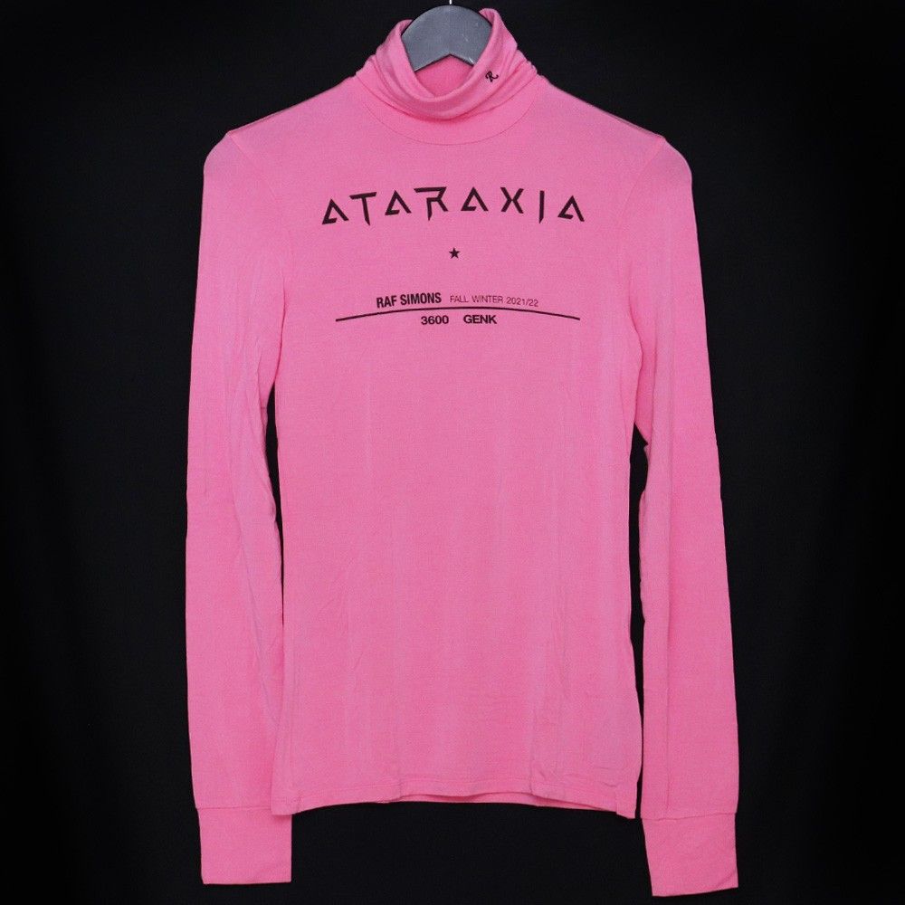 RAF SIMONS タートルネックニット Sサイズ ピンク 212-W147-19016