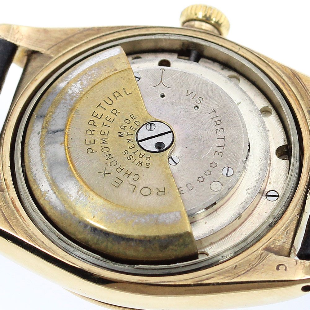  ジャンクロレックス ROLEX 3372 オイスターパーペチュアル 自動巻き ボーイズ_761056 ネイビー系 自動巻き時計 腕時計(アナログ)