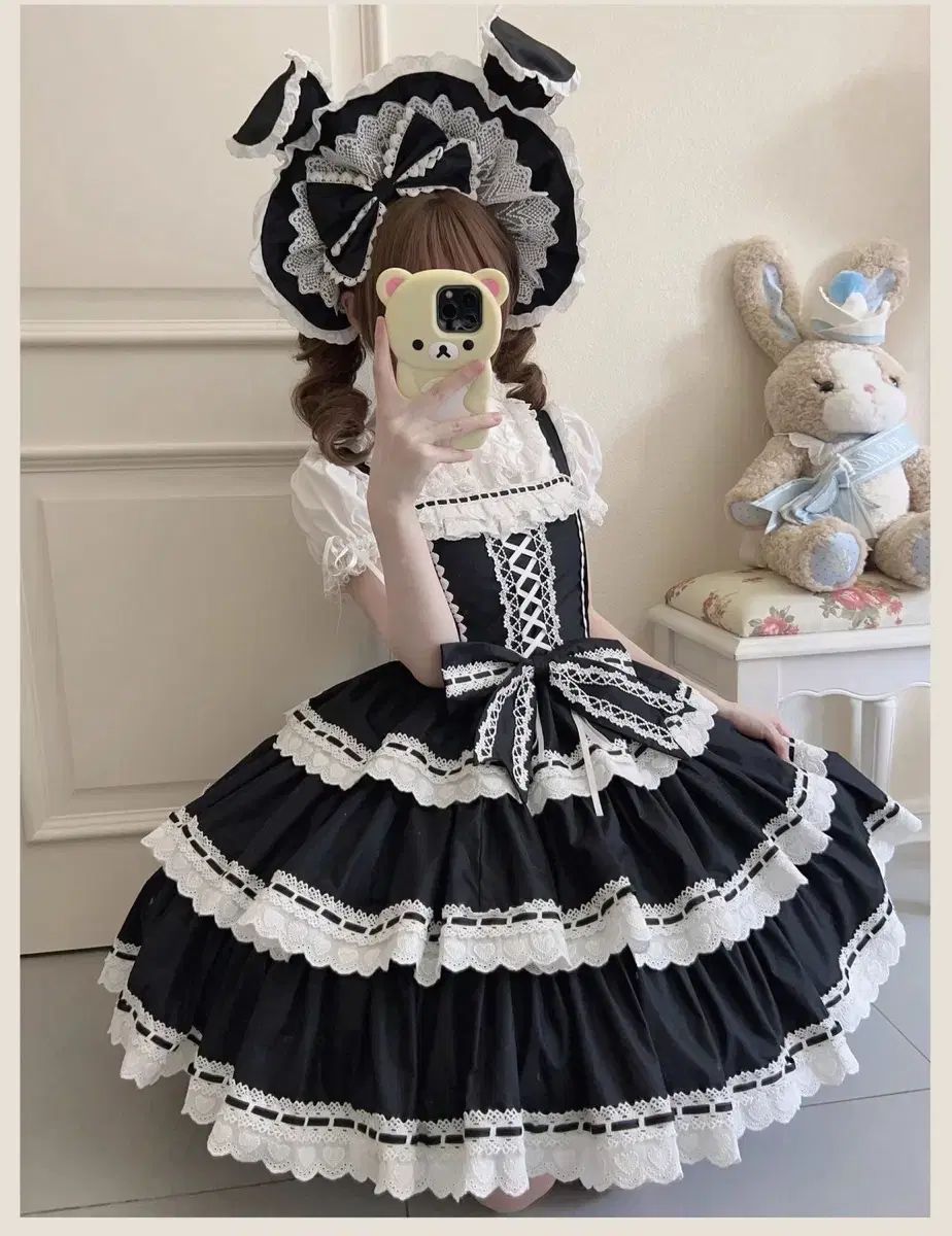 ロリータ ファッション JKS ノースリーブ ワンピース 袖なし