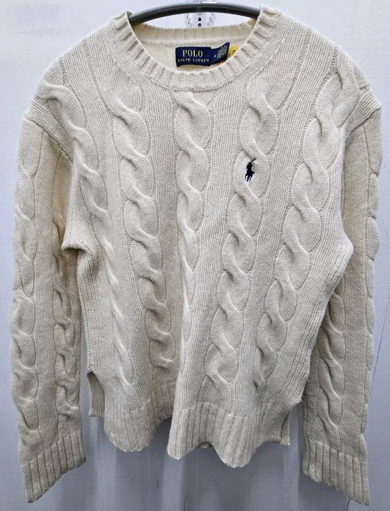 ポロ ラルフローレン アイボリー ウール カシミア ニット セーター