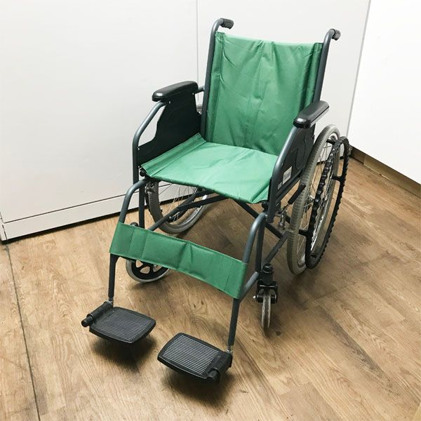幸和製作所 BM01 スチール製 車いす 自走式 折り畳み式 グリーン系 車