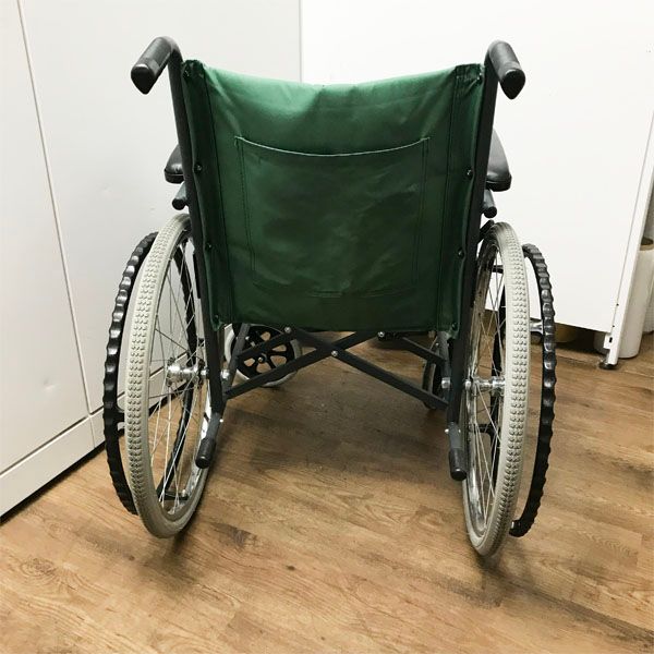 幸和製作所 BM01 スチール製 車いす 自走式 折り畳み式 グリーン系 車