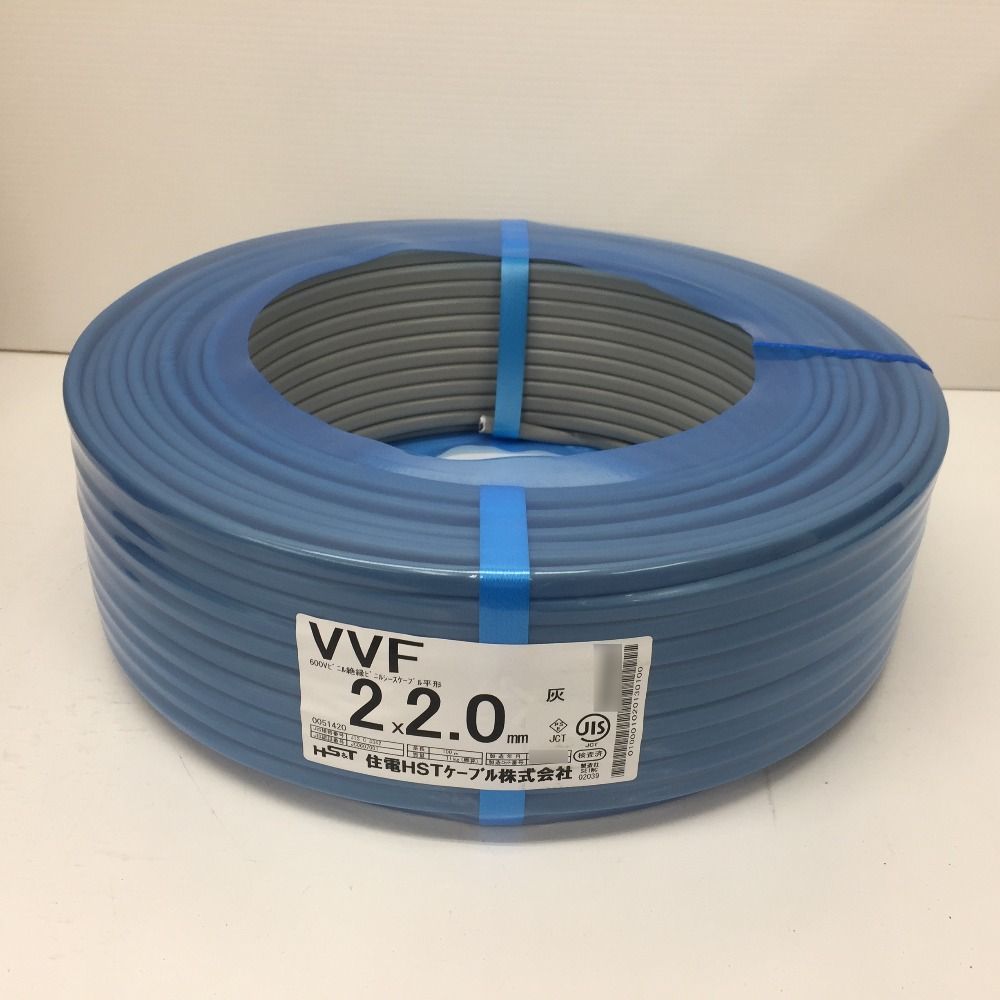住電HSTケーブル 住電日立ケーブル VVFケーブル VA .0 mm 2心 2芯 2 C 灰 条長100 m