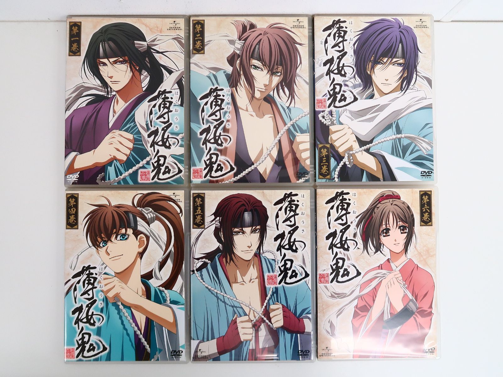 DVD 12巻セット 薄桜鬼 初回版 全6巻/薄桜鬼 碧血録 初回版 全5巻+特典