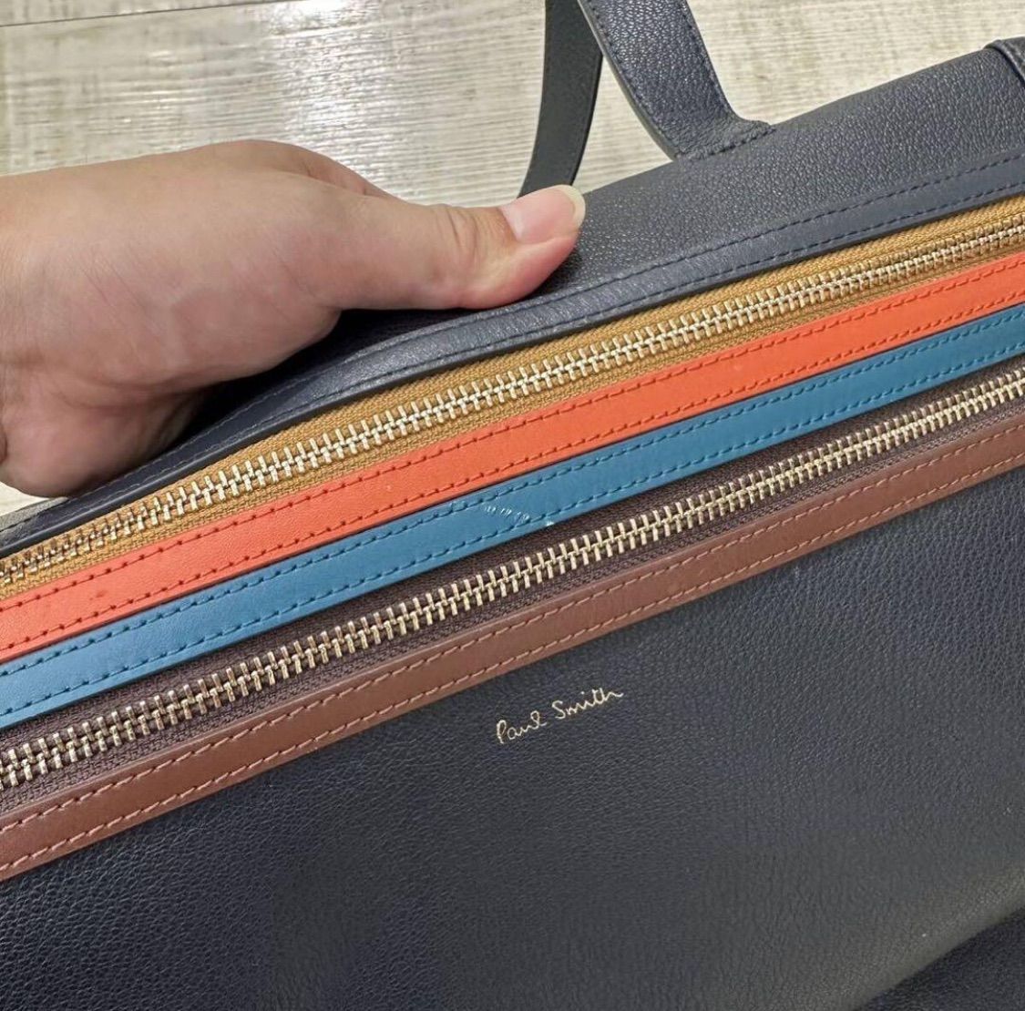 21aw 2021 Paul Smith ポールスミス signature zip stripe tote bag