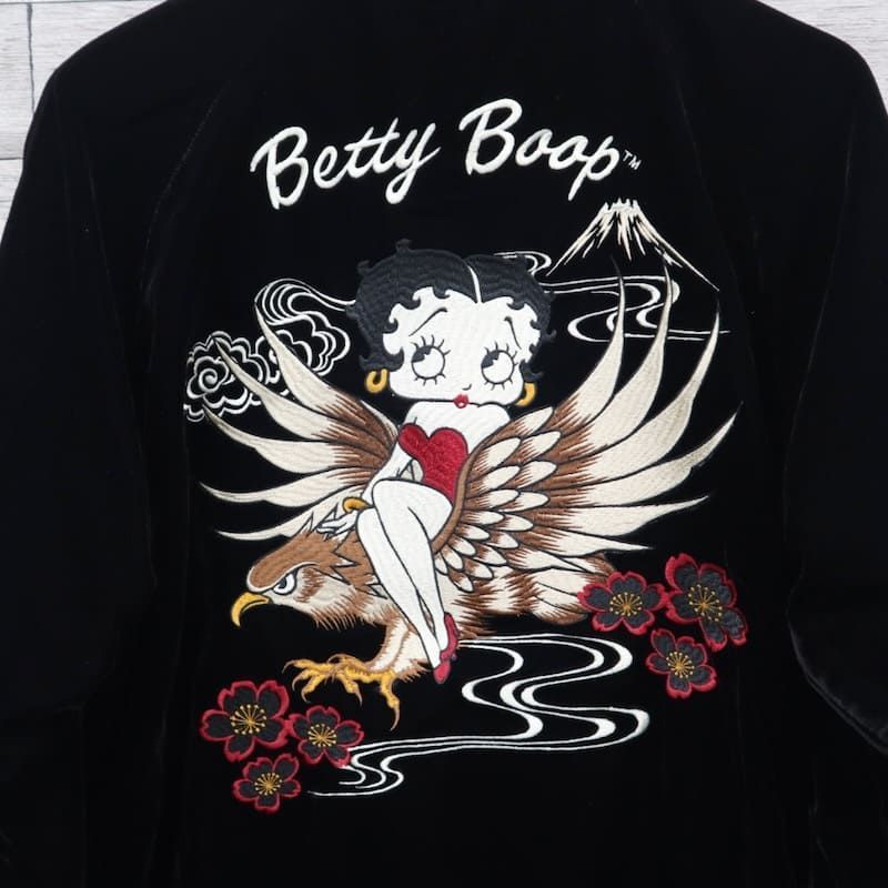 新品 メンズ スカジャン BETTY BOOP スーベニアジャケット