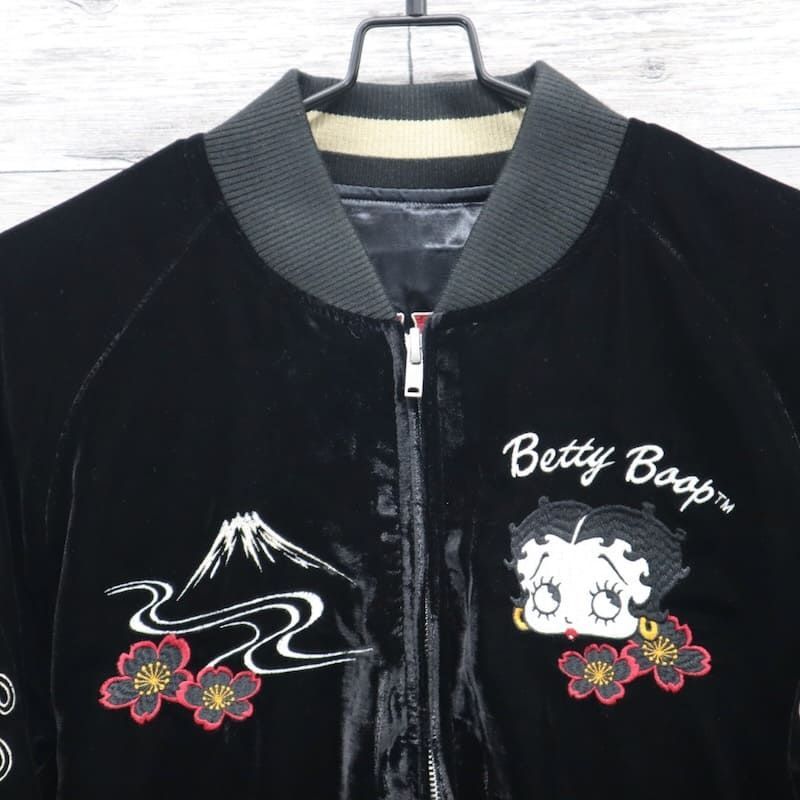 新品 メンズ スカジャン BETTY BOOP スーベニアジャケット