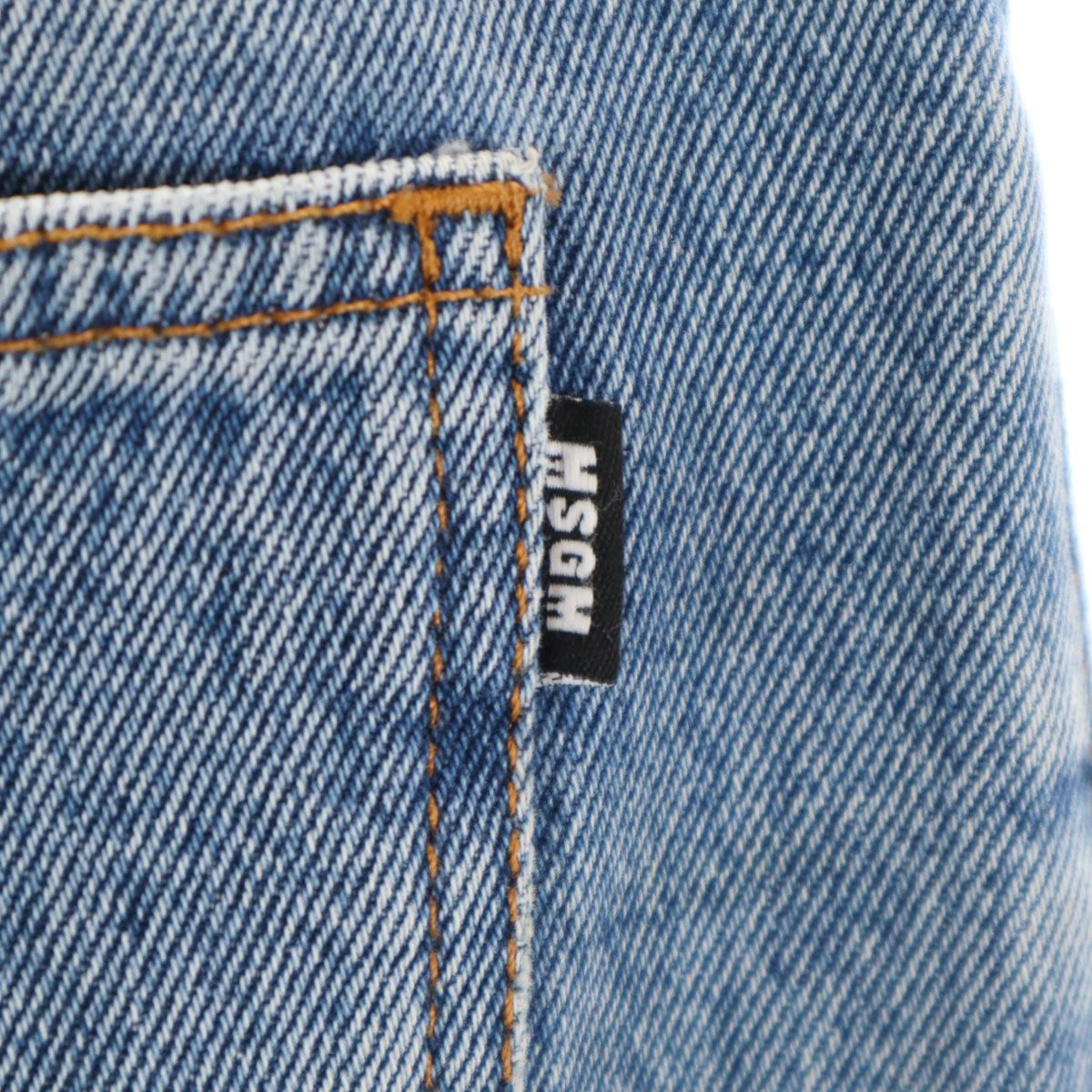 MSGM エムエスジーエム イタリア製 ワイドデニムパンツ 38 ブルー ジーンズ レディース MSGM エムエスジーエム イタリア製 ワイドデニムパンツ 38 ブルー