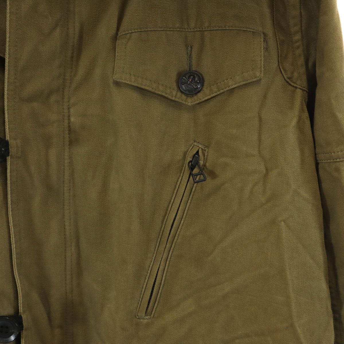 ROEN ロエン ダッフルコート 48 カーキ メンズ 古着