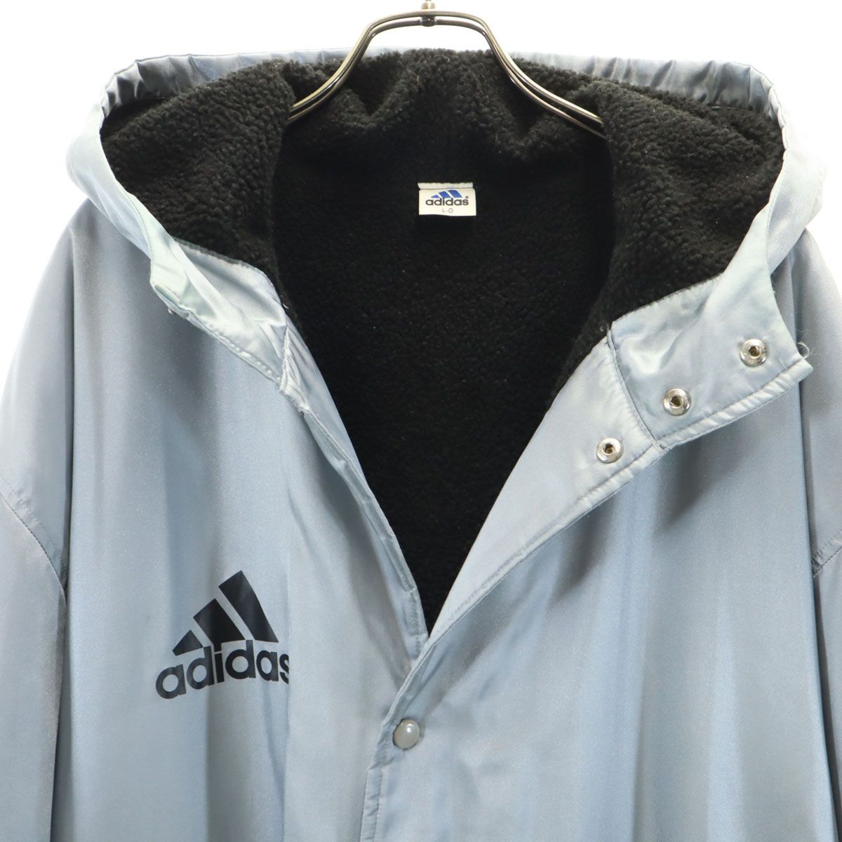 adidas アディダス 90s オールド ベンチコート L-O シルバー デサント