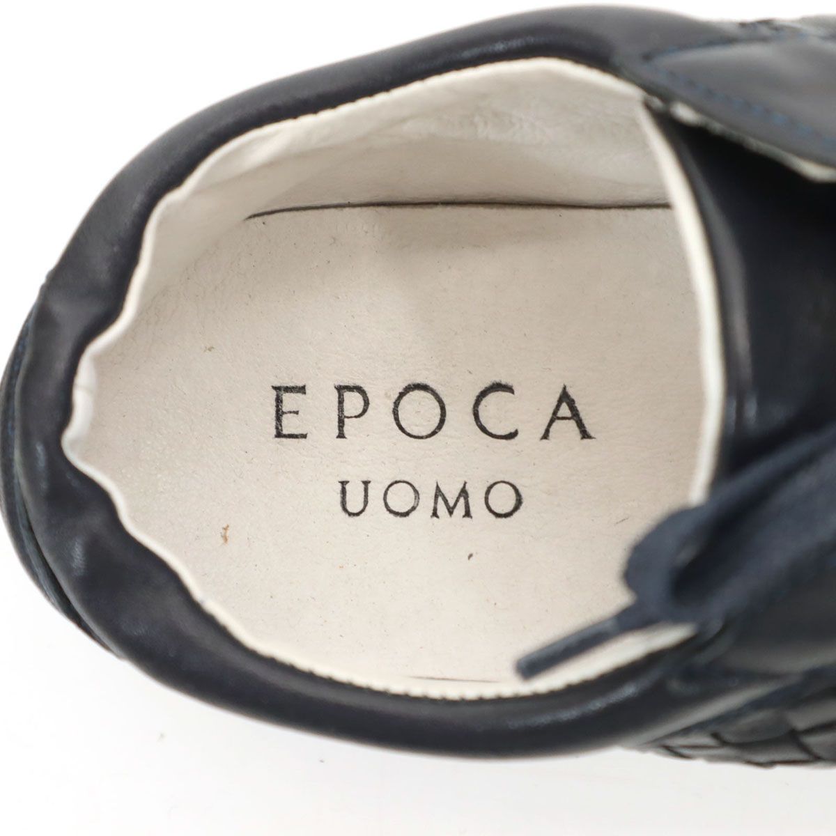 メンズ EPOCA UOMO エポカウォモ イタリア製 イントレチャート レザー 