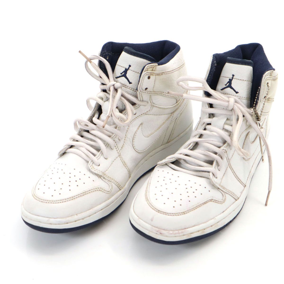 NIKE ナイキ 日本3000足限定 エアジョーダン1 スニーカー 29 ホワイト 2001 ADDITION AIR JORDAN 136060-111 メンズ 古着