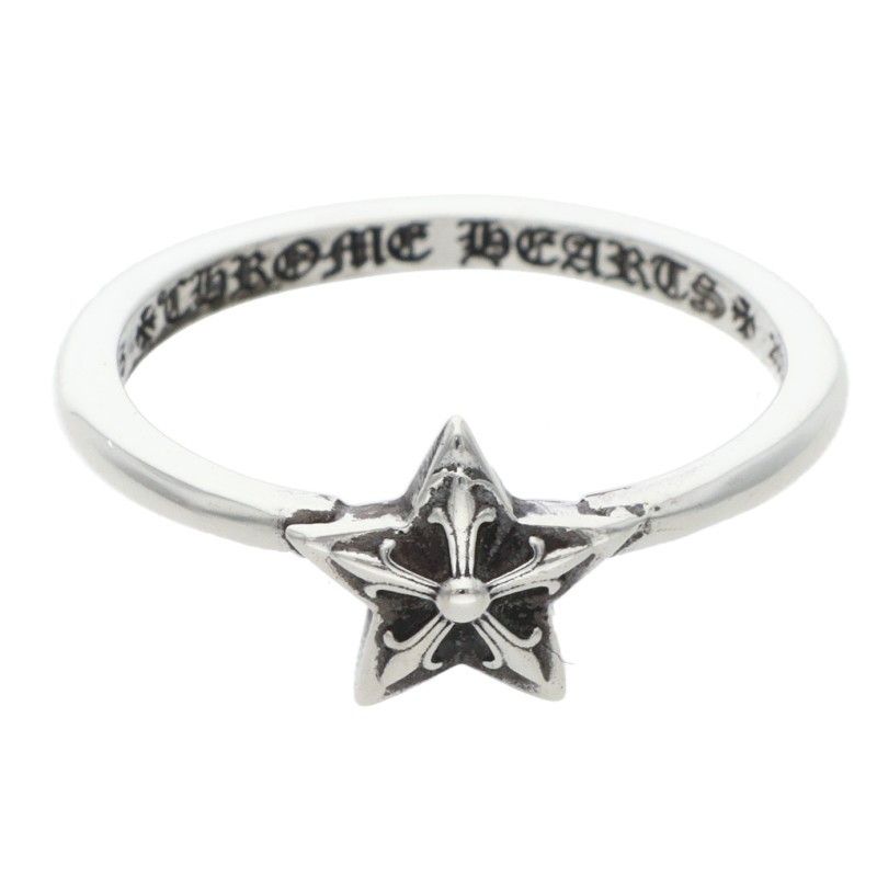 クロムハーツ BUBBLGM STAR/バブルガムスター シルバーリング メンズ 9