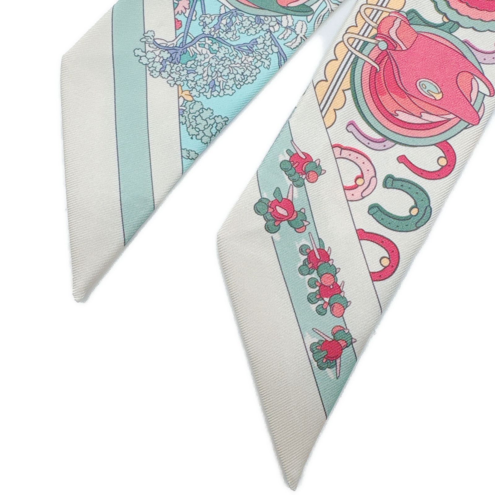 週末限定❗【新品】HERMES ♡ ツイリー スカーフ ポニー・ピット・ストップ エルメス(HERMES) ツイリー ポニー・ピット・ストップ Pony Pit Stop