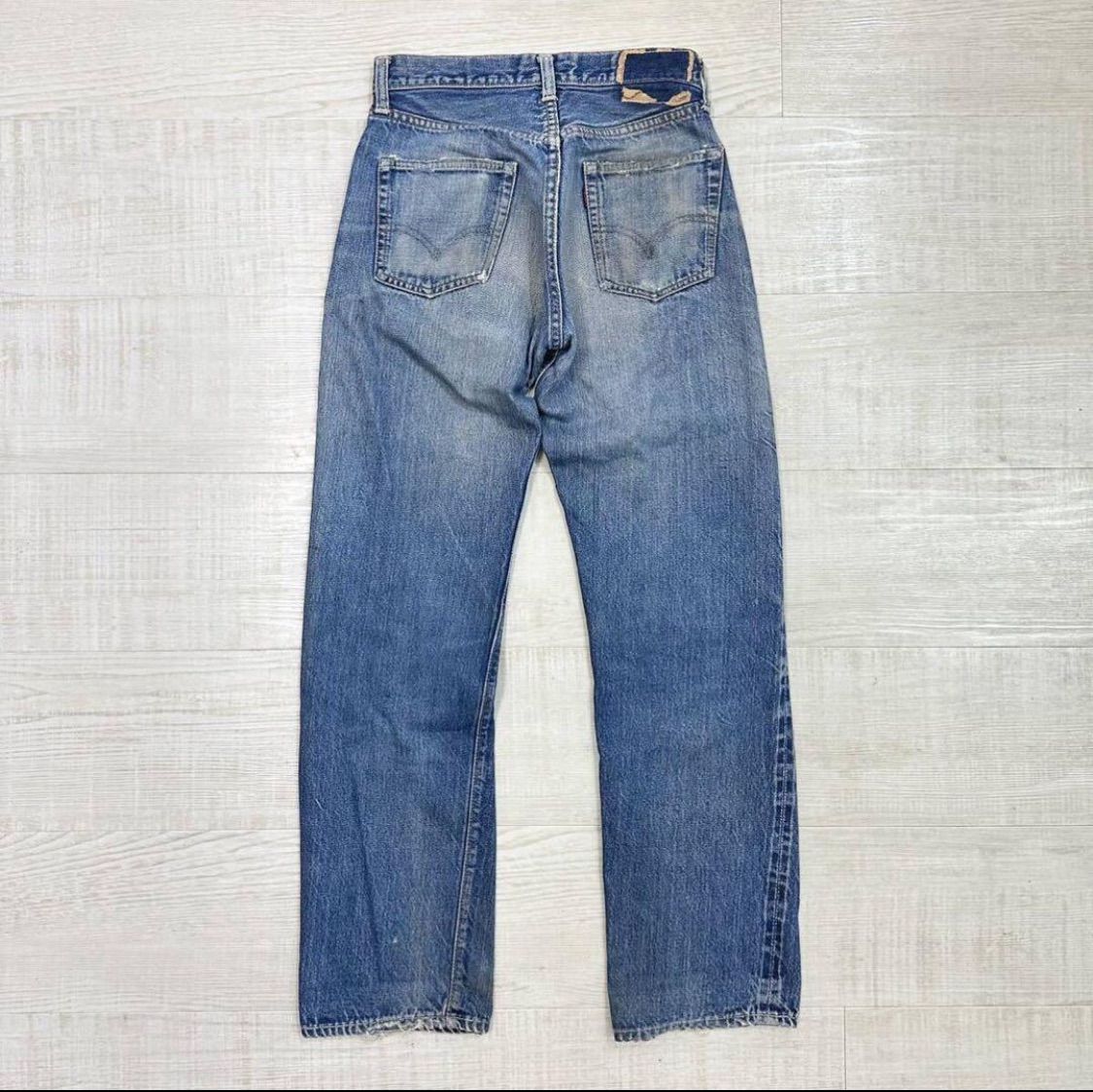 60s Vintage LEVI'S 501 BIGE ヴィンテージ リーバイス 赤耳 均等V
