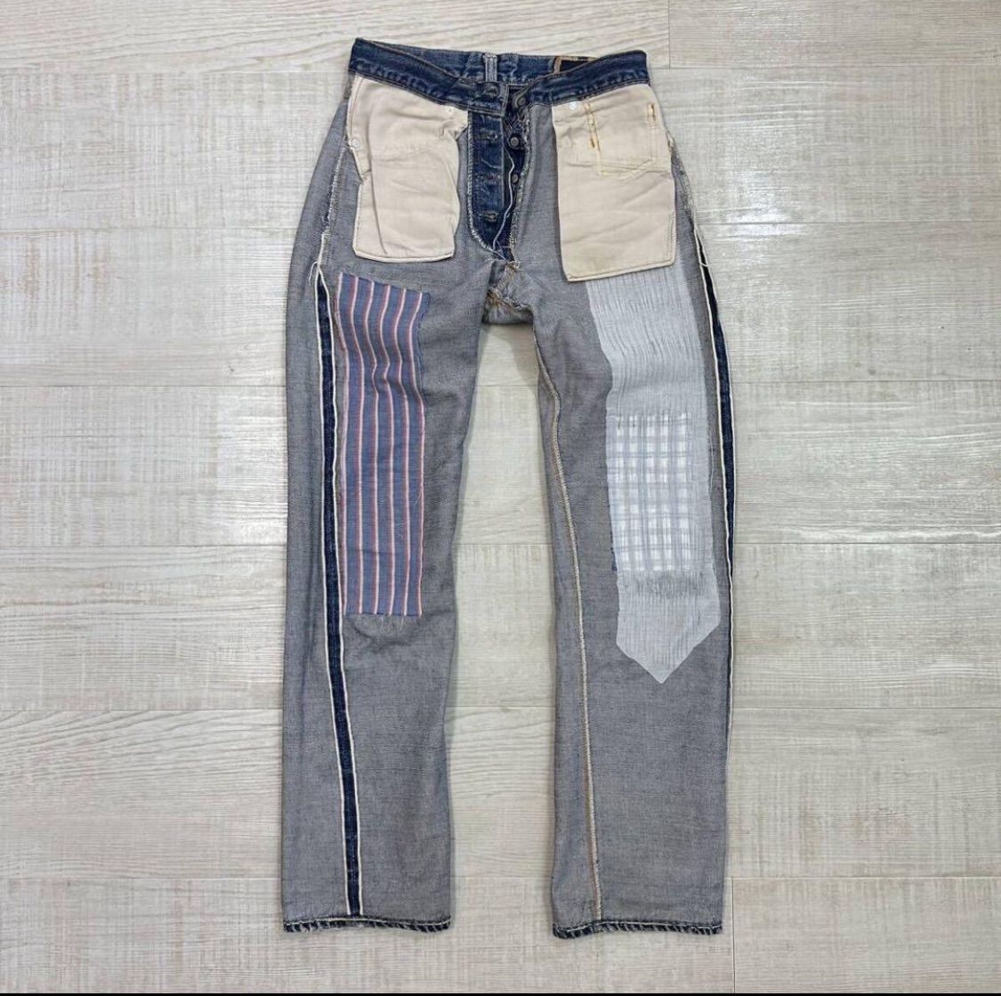 60s Vintage LEVI'S 501 BIGE ヴィンテージ リーバイス 赤耳 均等V