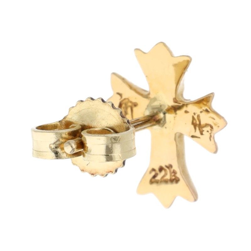 クロムハーツ 22K No2 CH CRS DIA/22K CHクロススタッド 1ダイヤ