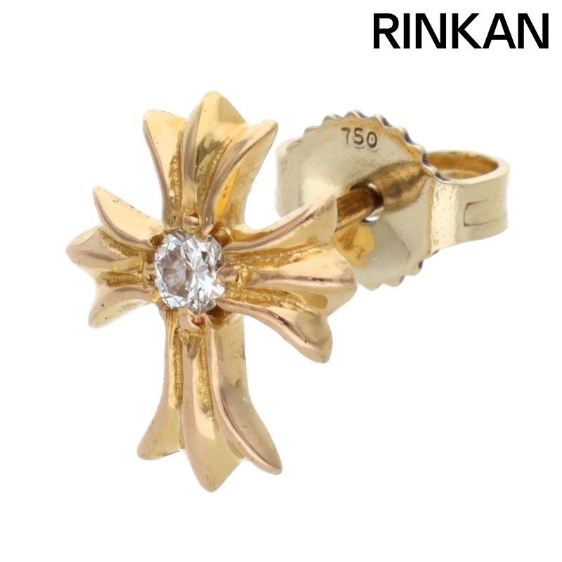 クロムハーツ 22K No2 CH CRS DIA/22K CHクロススタッド 1ダイヤ