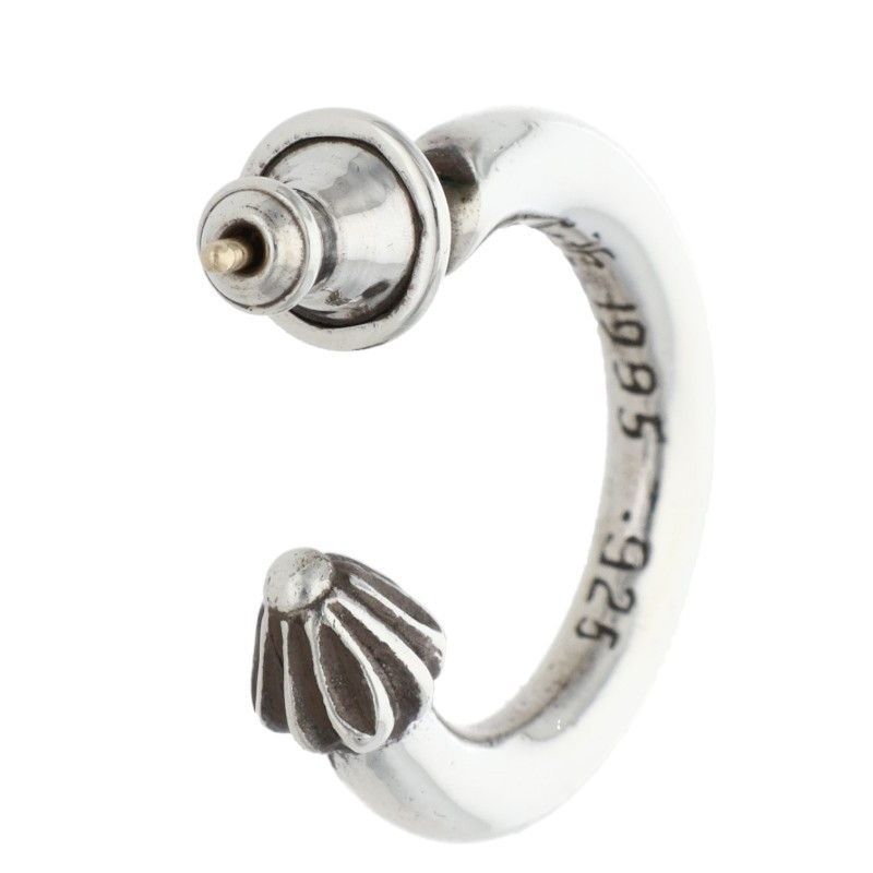 クロムハーツ HOOP PLAIN/プレーンフープ シルバーピアス メンズ