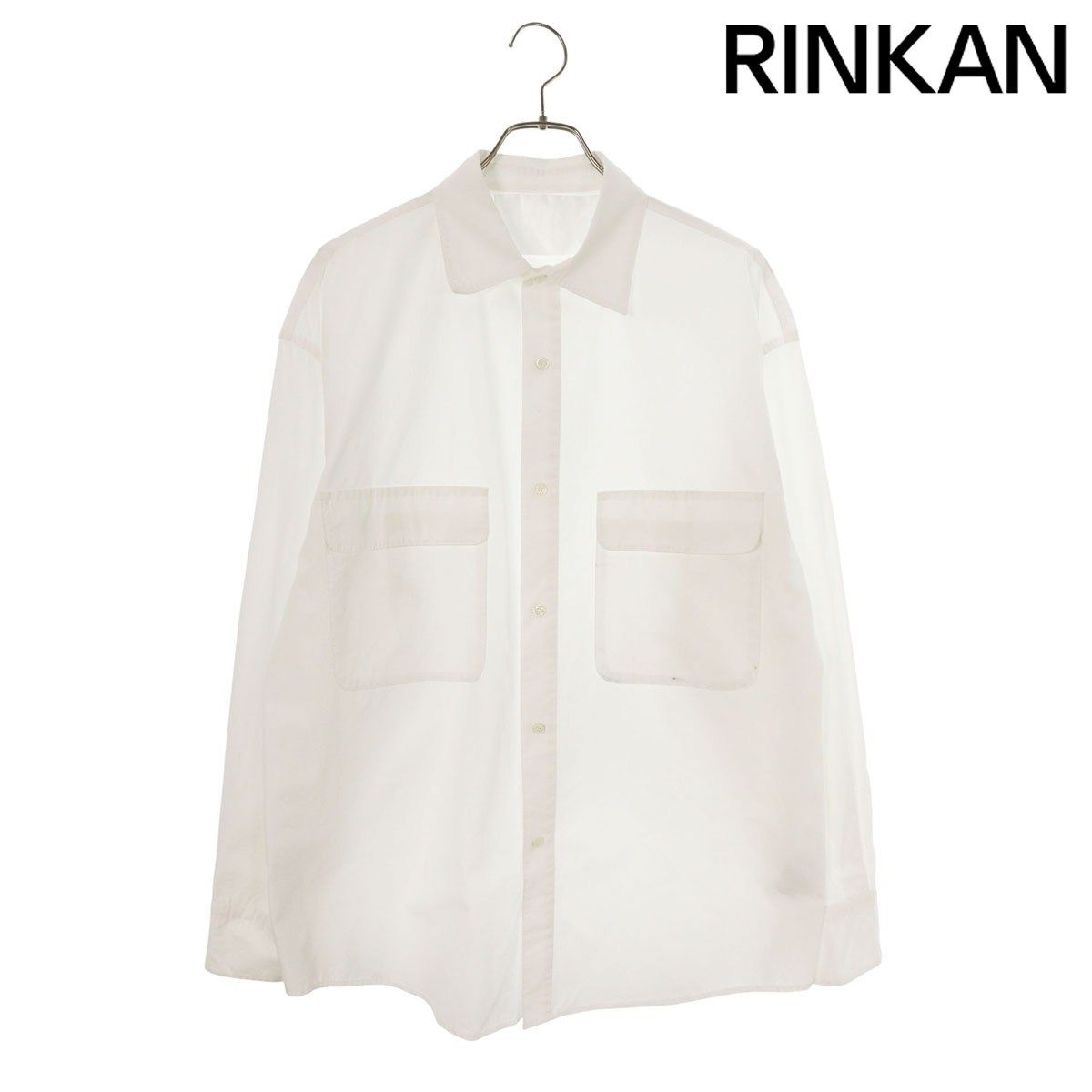 アルノ Milan フラップポケット付きオーバーサイズ長袖シャツ レディース ONE SIZE