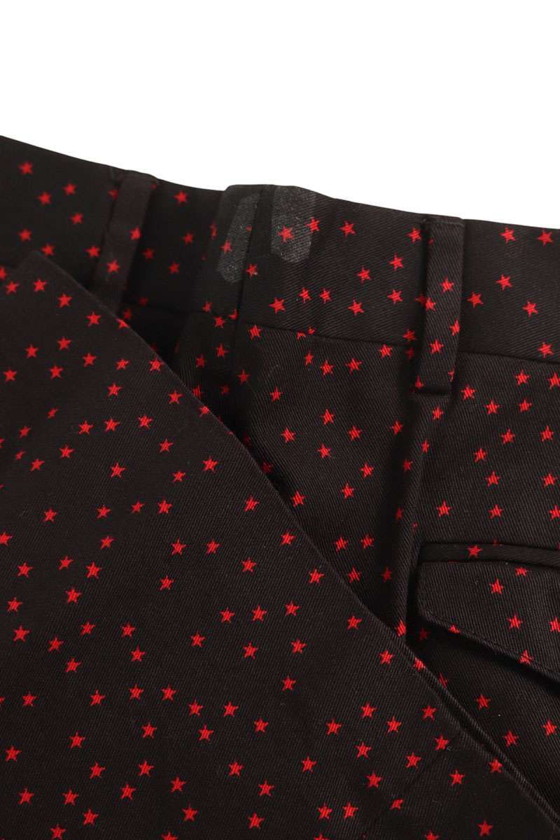 ドリスヴァンノッテン スタープリントコットンワイドロングパンツ  