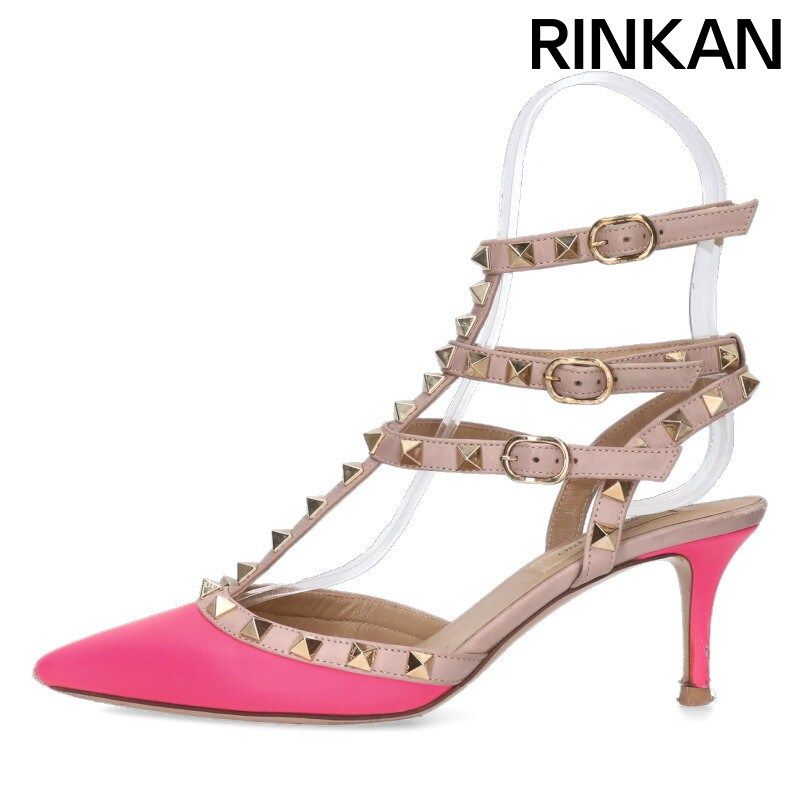 ヴァレンティノ ロックスタッズストラップパンプス レディース 35.5