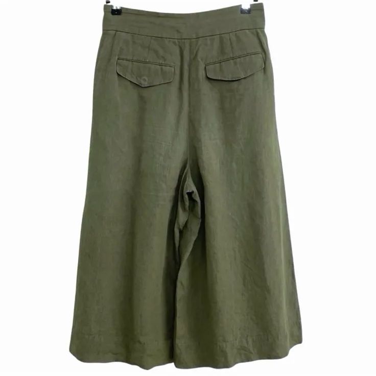 MARGARET HOWELL マーガレットハウエル COATED LINEN PLAINWEAVE Army