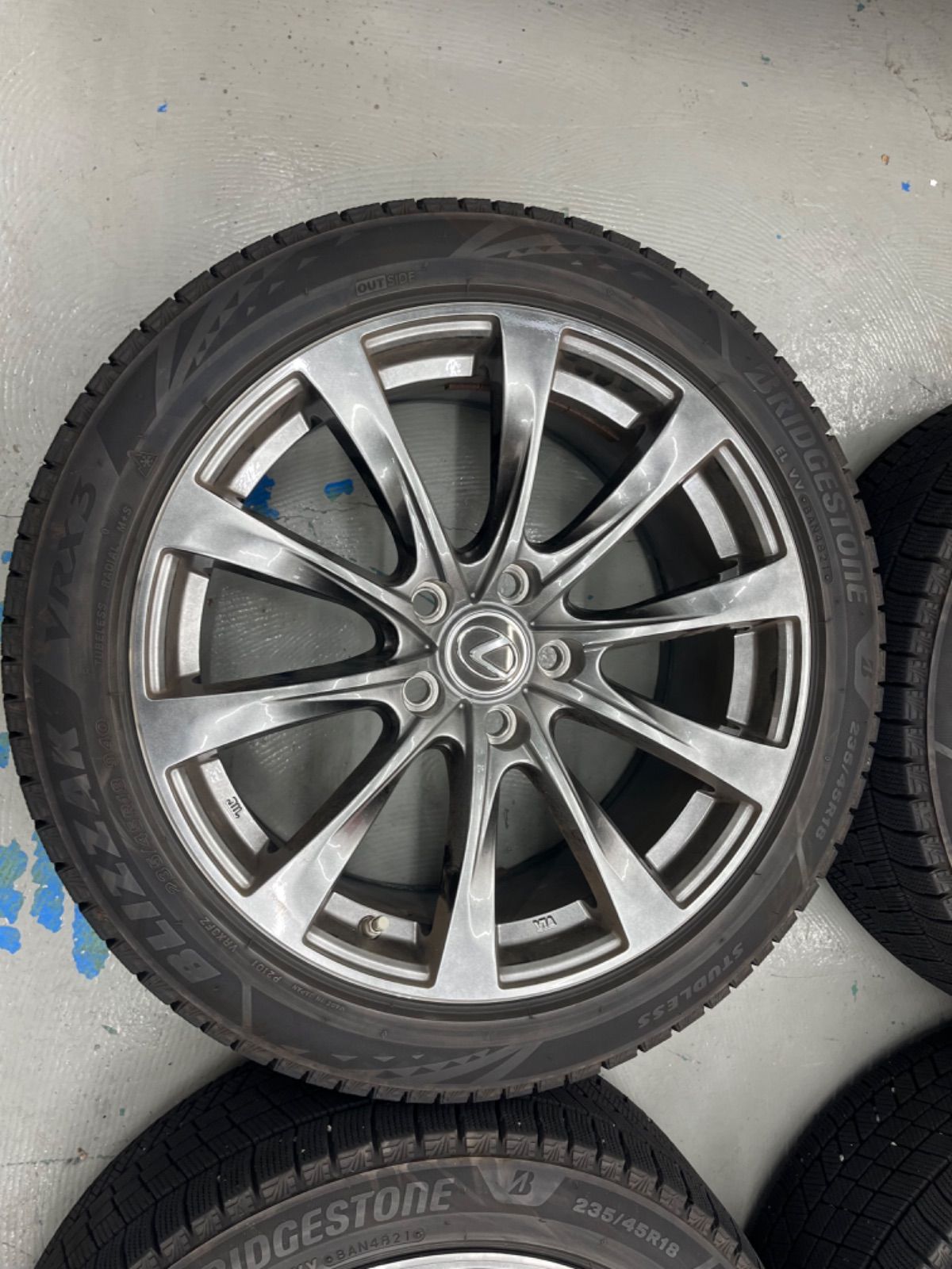  レクサスESスタッドレスタイヤレクサス アルミ付235 45 R 18 AXZH 11 18インチ タイヤ ホイールセット