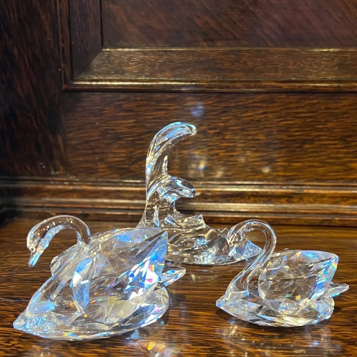 Swarovski スワロフスキー 波・スワン・3個セット - メルカリ