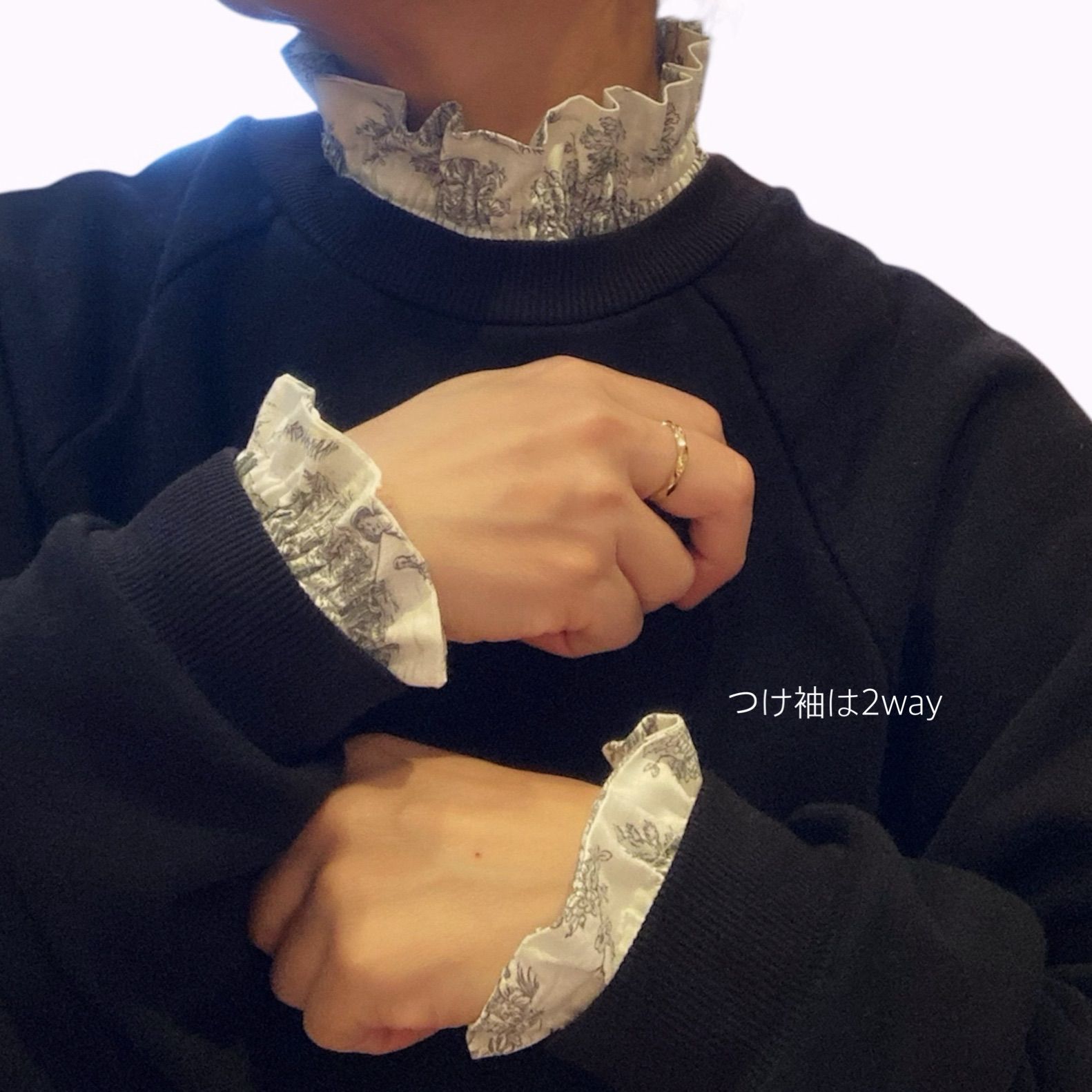 大人用】トワルドジュイ☆つけ襟&つけ袖☆set - メルカリ