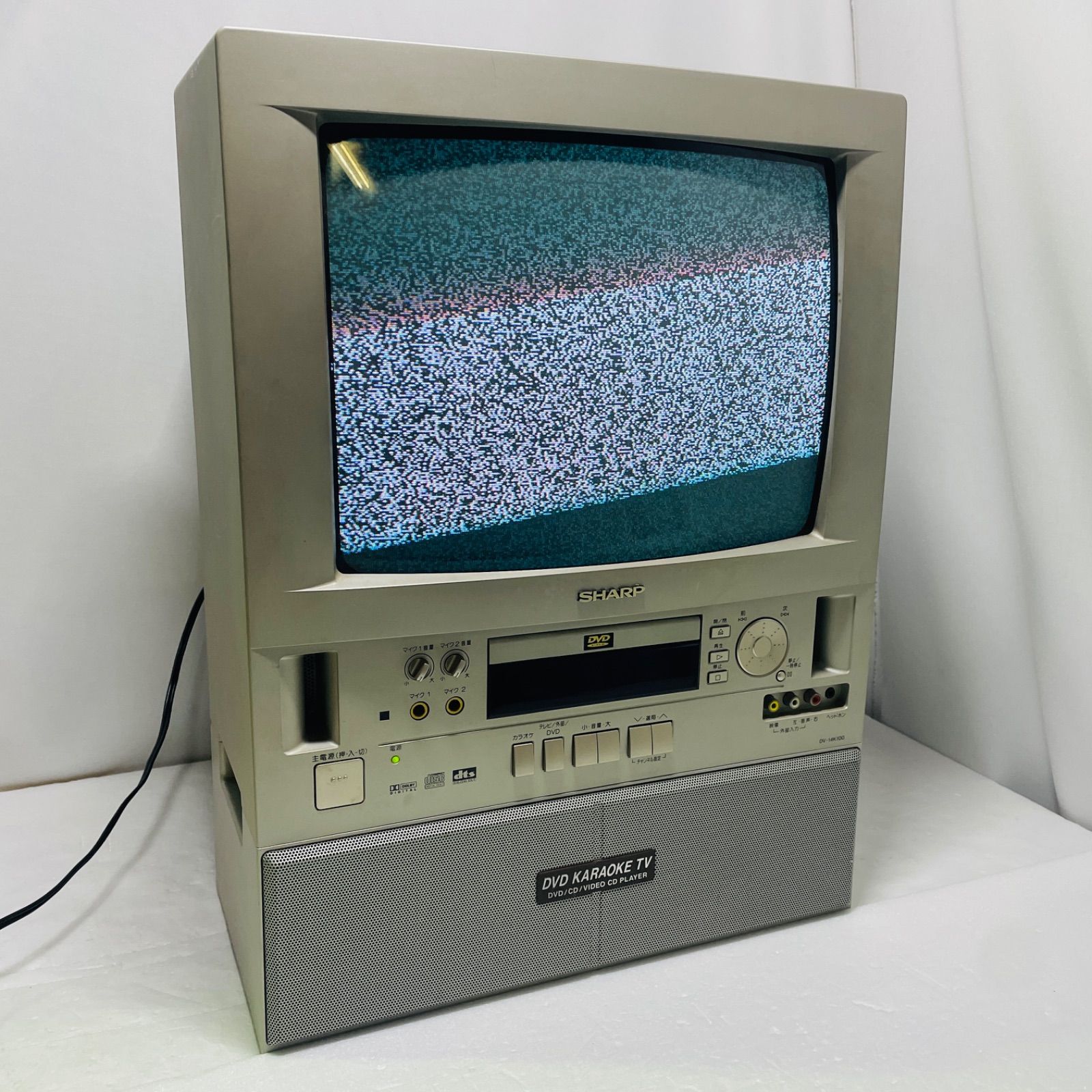 ジャンク品】SHARP シャープ DV-14K100 テレビ一体型カラオケDVD