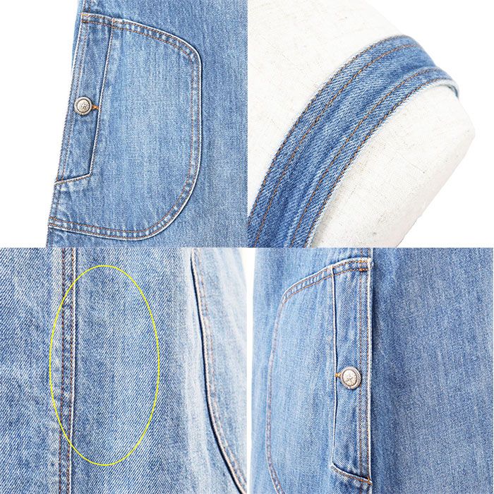 CHANEL シャネル ワンピース デニム ジャンパースカート P49628 2014