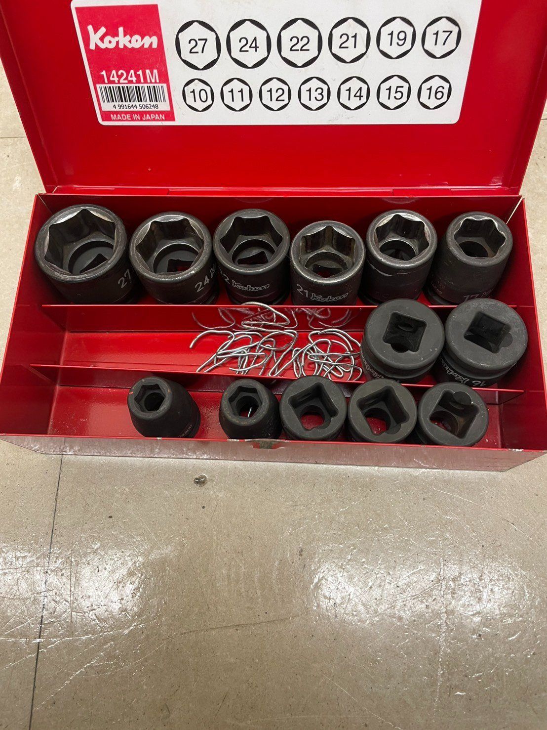  Koken インパクトソケットセット 13ヶ組 14241 M 1 2 12.7 mm 6角 ソケットレンチ スパナ レンチ