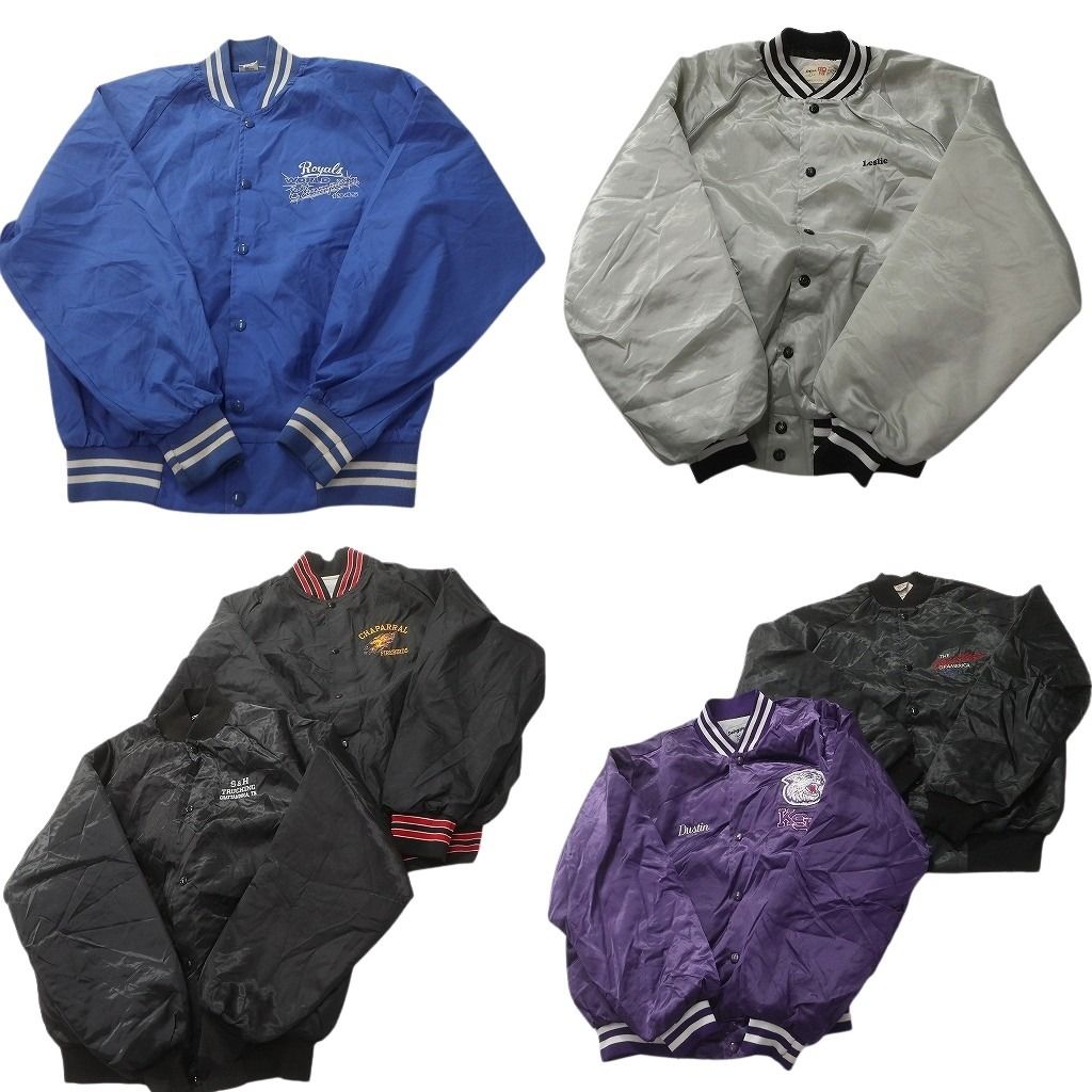 古着卸 まとめ売り ナイロンスタジャン ジャケット 6枚セット (メンズ