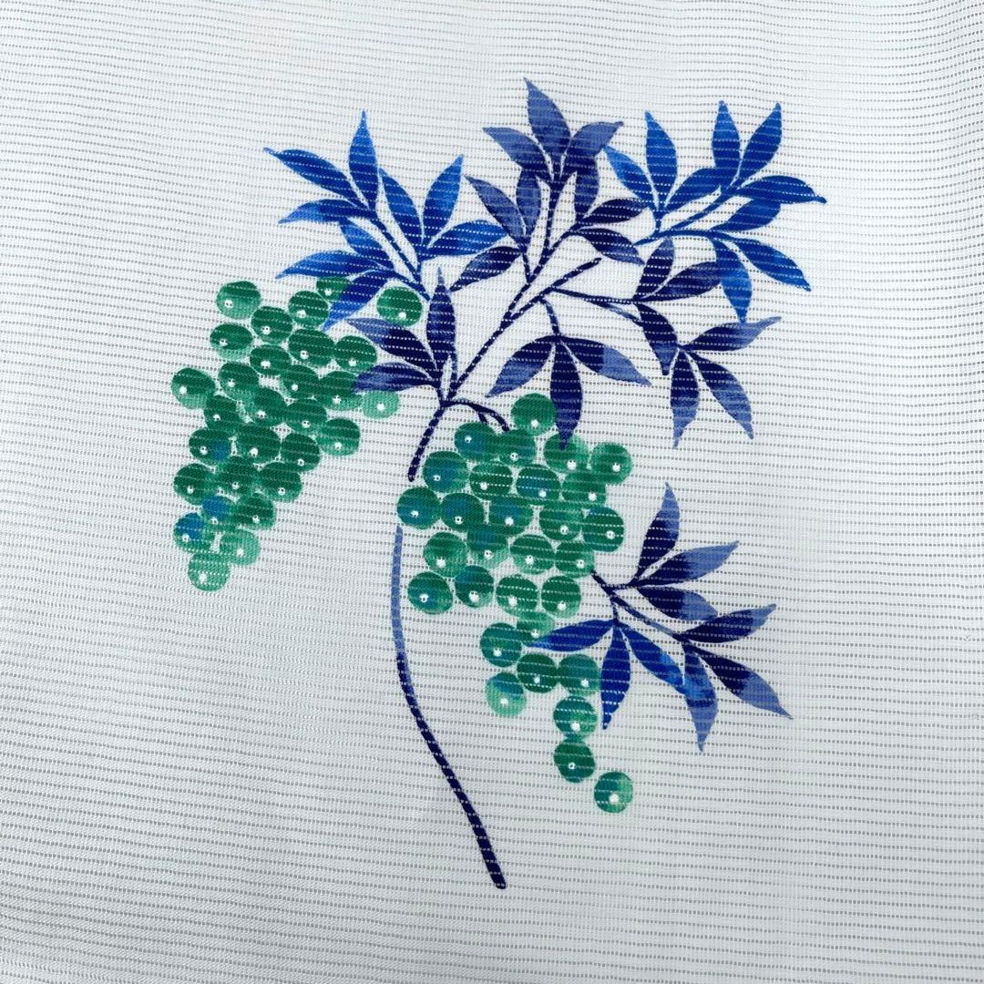 着物と帯 時流】Y25777s◇浴衣◇綿絽 未使用品 綿100% 木の実 水色