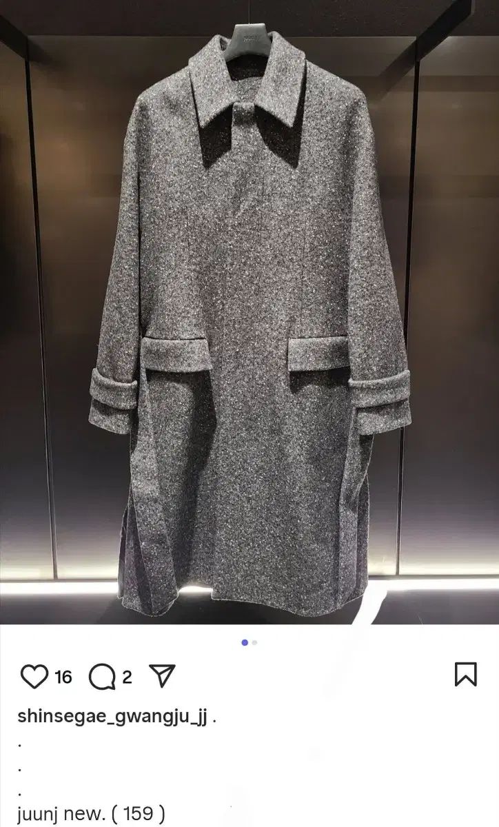 JUUN J ジュンジ 159万 ツイード バルマカーン コート