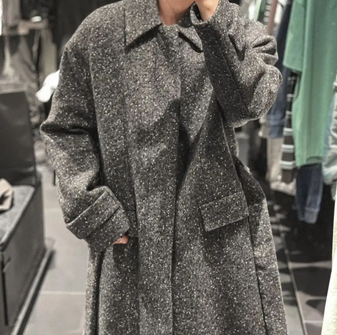 JUUN J ジュンジ 159万 ツイード バルマカーン コート