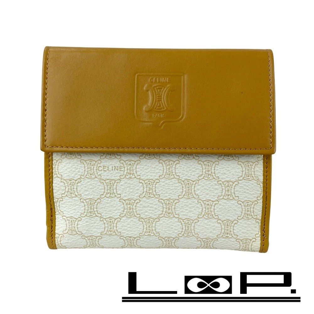 セリーヌ □新同□ヴィンテージ□ 二つ折り財布 コンパクト ウォレット