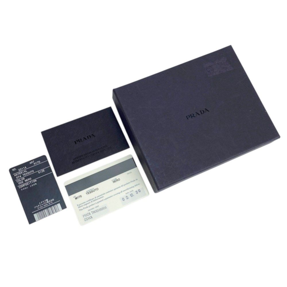プラダ □中古□ 三つ折り 財布 ウォレット テスート ナイロン