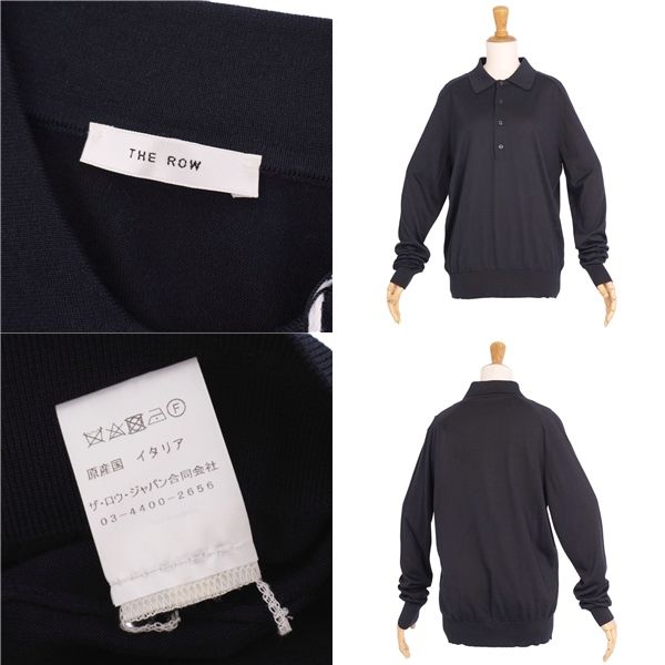 未使用 ザロウ THE ROW シャツ ニット ロングスリーブ 長袖 シルク コ