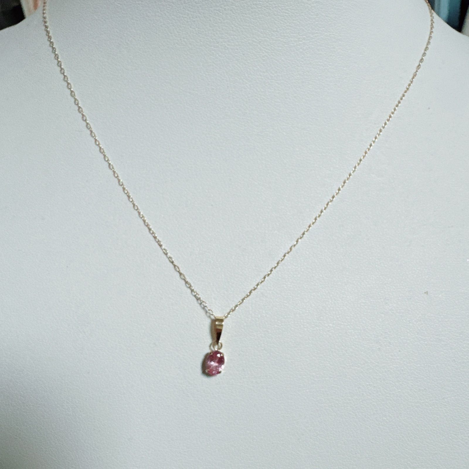 k 18 Pink. Spinal ネックレス 18ピンクスピネルネックレスNO 25-2446