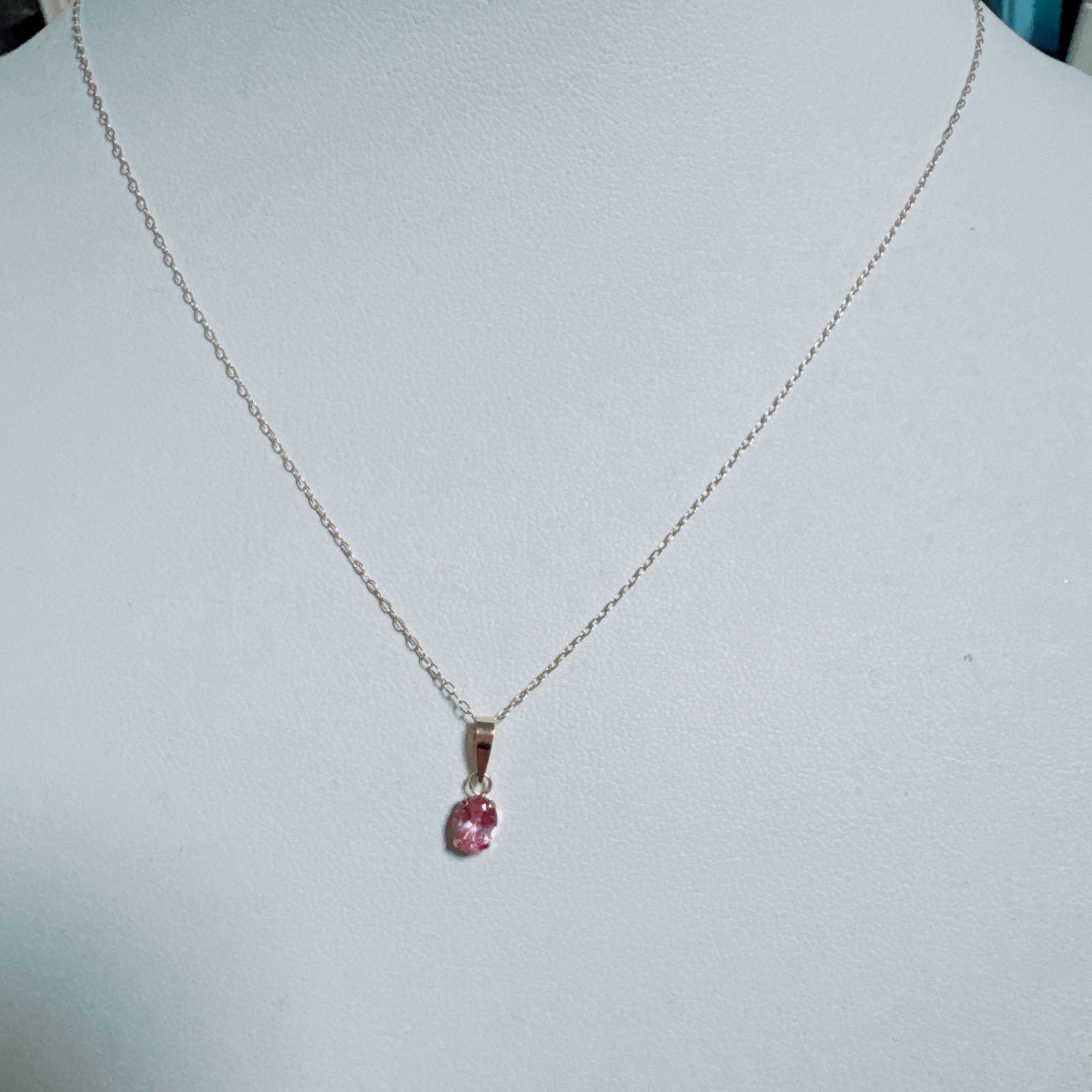 k 18 Pink. Spinal ネックレス 18ピンクスピネルネックレスNO 25-2446