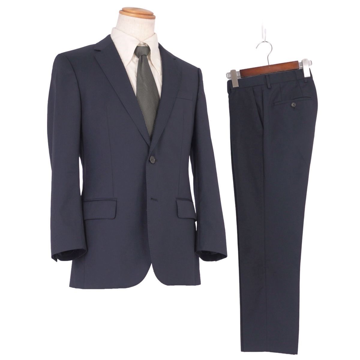 美品 ヒューゴボス HUGO BOSS セットアップ スーツ シングル ウール