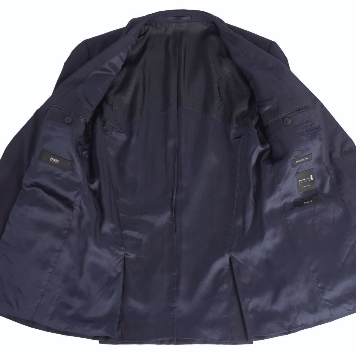 美品 ヒューゴボス HUGO BOSS セットアップ スーツ シングル ウール 