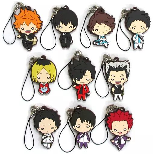 中古】ストラップ(キャラクター) 全10種セット 「にとたん ハイキュー