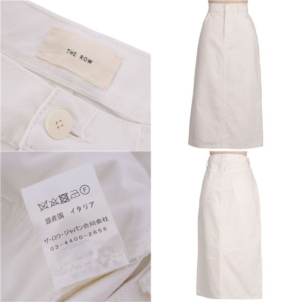 ザロウ THE ROW ホワイト タイトロングスカート ザロウ THE ROW